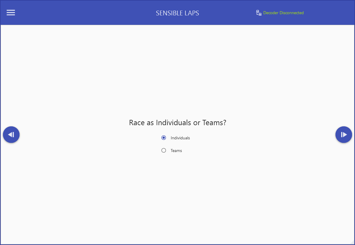 Individual/team selection