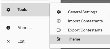 Theme menu