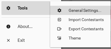 Opening settings