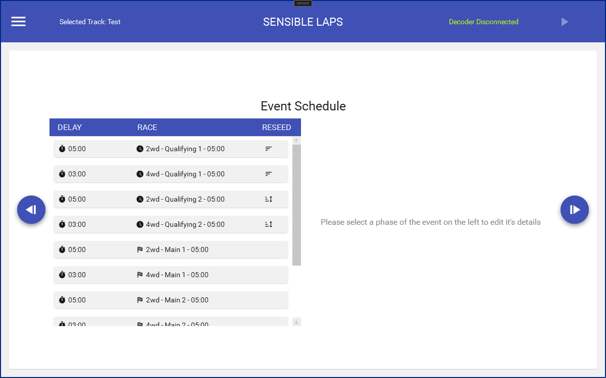 Schedule preview